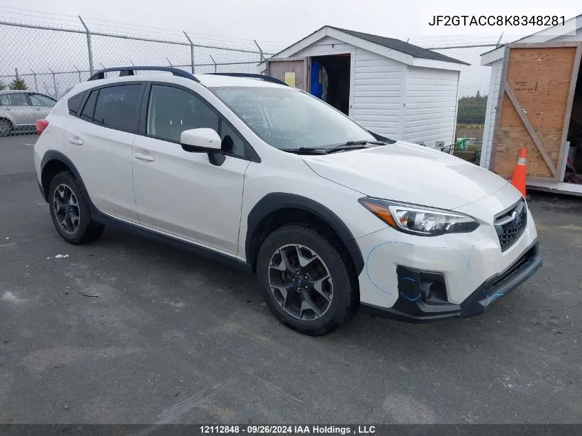 2019 Subaru Crosstrek VIN: JF2GTACC8K8348281 Lot: 12112848