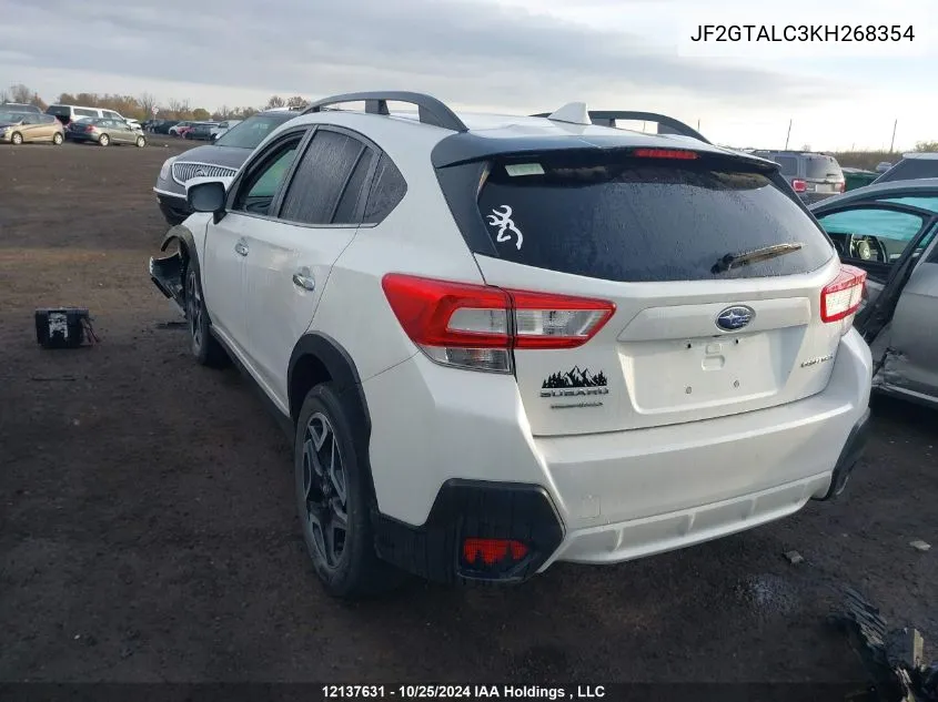 2019 Subaru Crosstrek Limited VIN: JF2GTALC3KH268354 Lot: 12137631