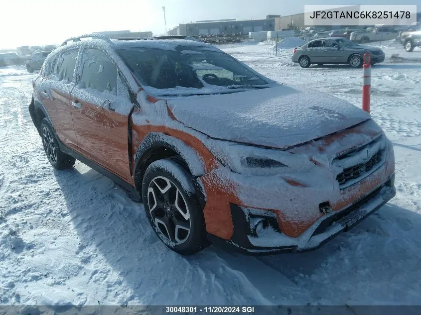 2019 Subaru Crosstrek Limited VIN: JF2GTANC6K8251478 Lot: 30048301