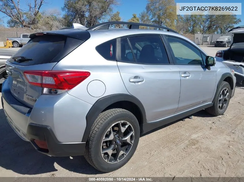 2019 Subaru Crosstrek 2.0I Premium VIN: JF2GTACC7K8269622 Lot: 40592050