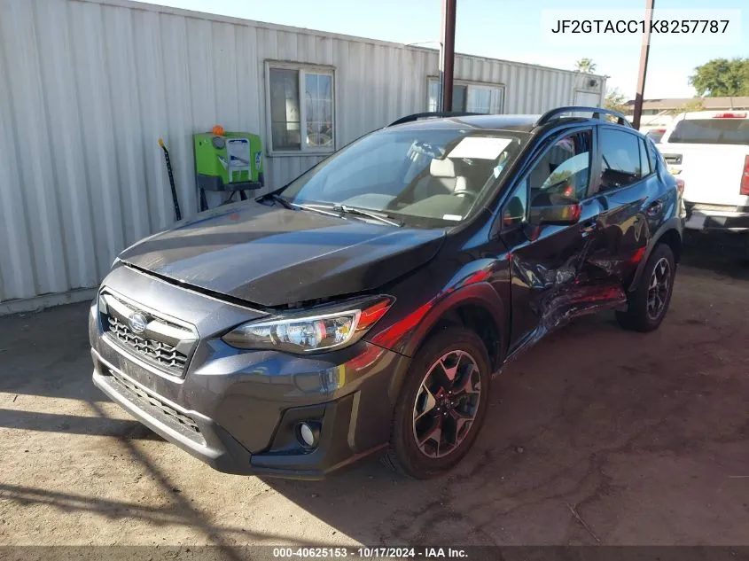 JF2GTACC1K8257787 2019 Subaru Crosstrek 2.0I Premium