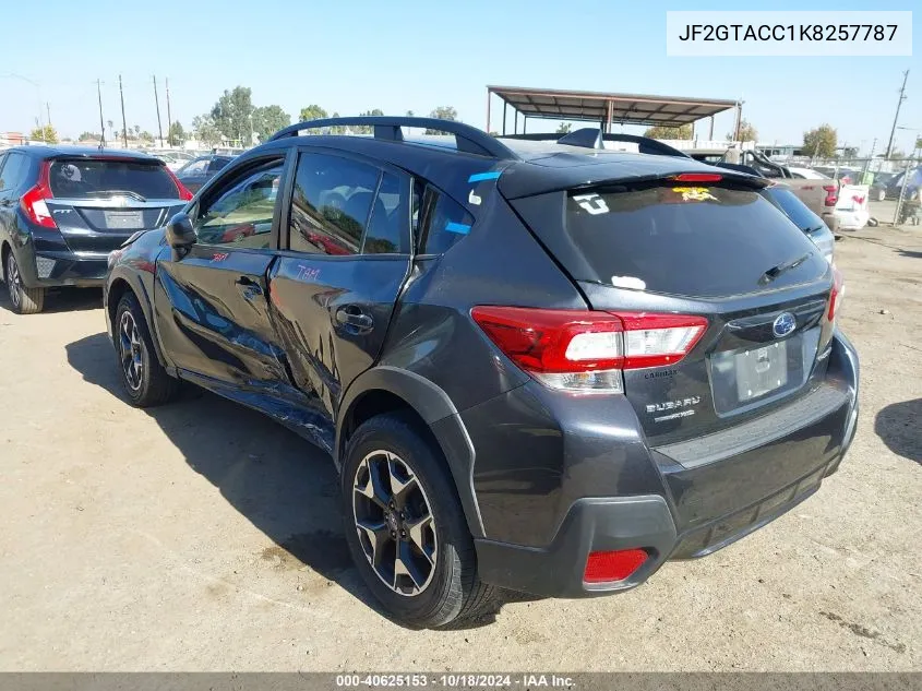 JF2GTACC1K8257787 2019 Subaru Crosstrek 2.0I Premium