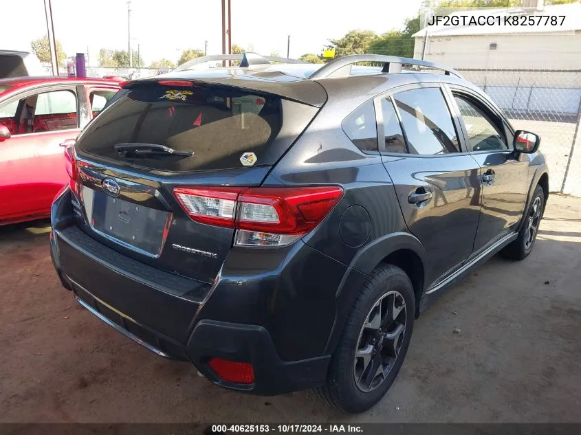 JF2GTACC1K8257787 2019 Subaru Crosstrek 2.0I Premium