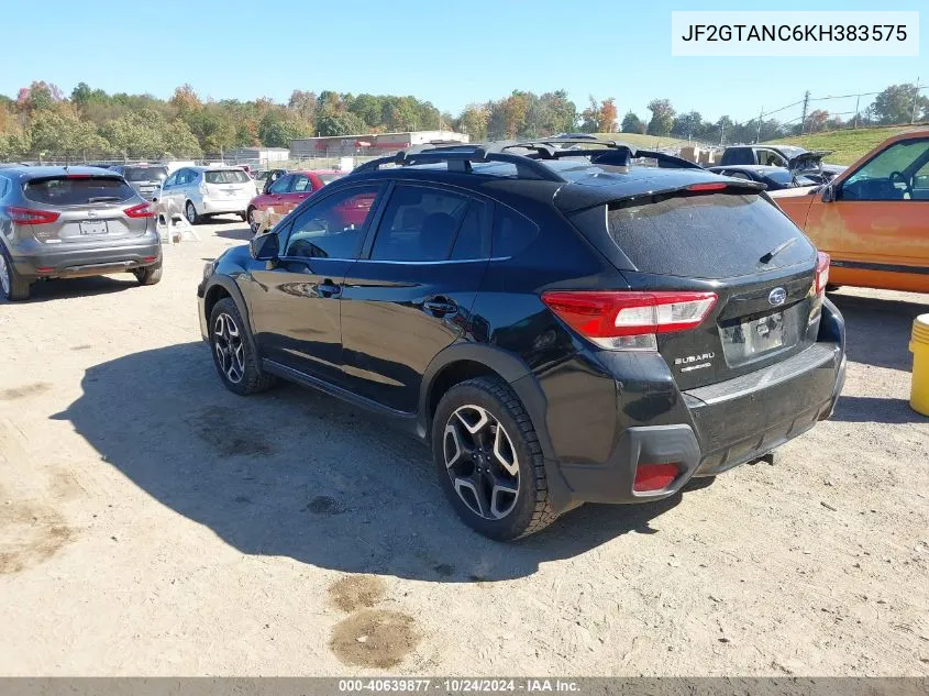 2019 Subaru Crosstrek 2.0I Limited VIN: JF2GTANC6KH383575 Lot: 40639877