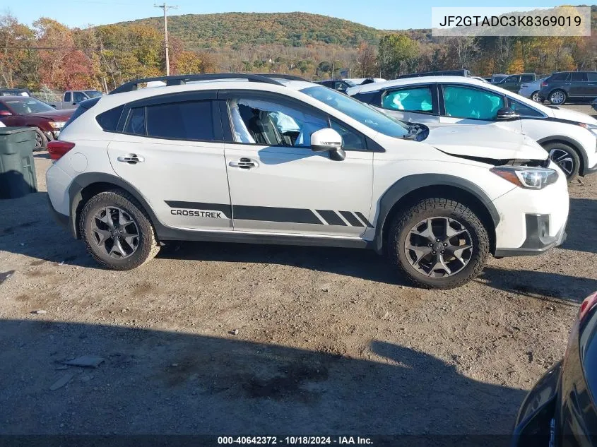 JF2GTADC3K8369019 2019 Subaru Crosstrek 2.0I Premium