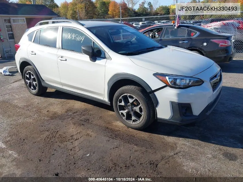 2019 Subaru Crosstrek 2.0I VIN: JF2GTAAC6KH330493 Lot: 40645104