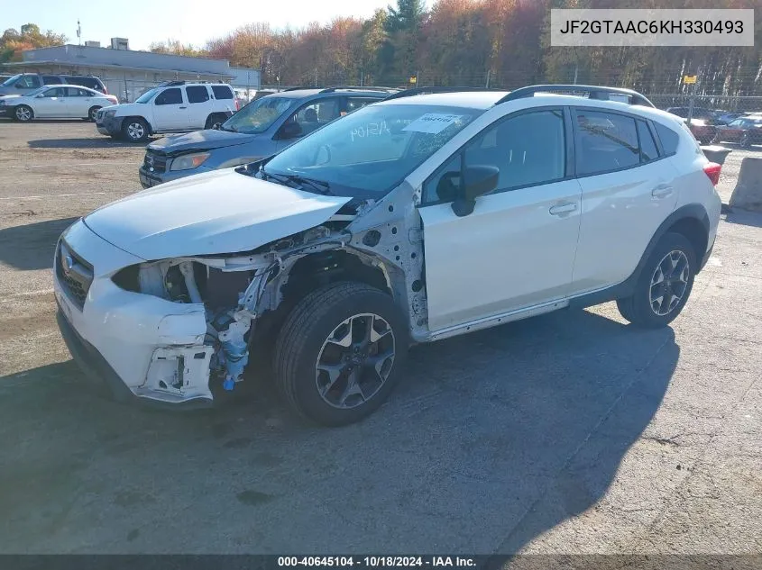 2019 Subaru Crosstrek 2.0I VIN: JF2GTAAC6KH330493 Lot: 40645104