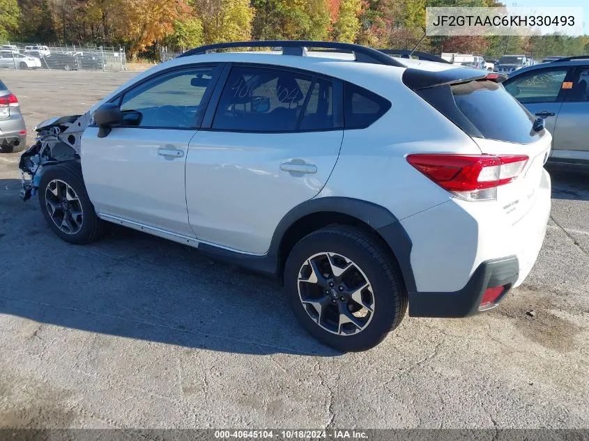 2019 Subaru Crosstrek 2.0I VIN: JF2GTAAC6KH330493 Lot: 40645104