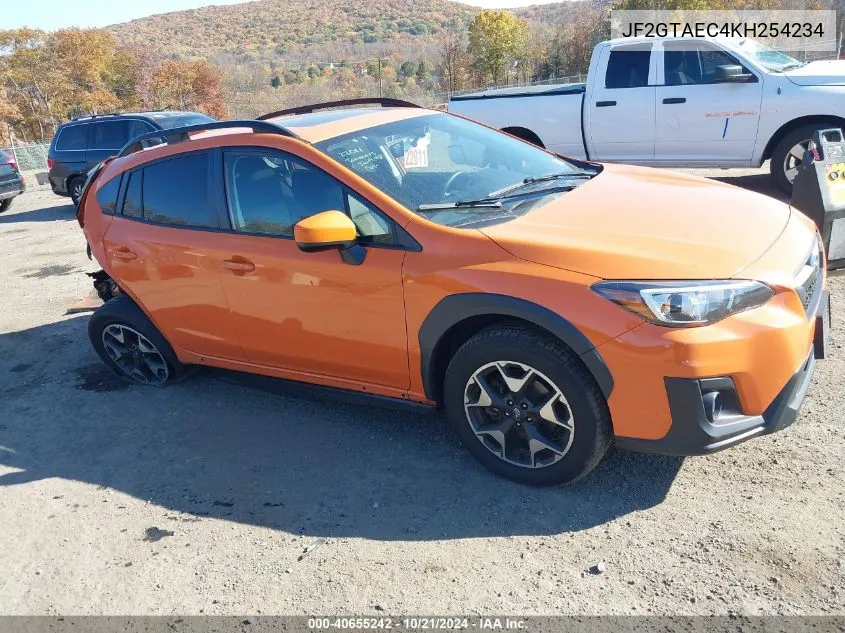 JF2GTAEC4KH254234 2019 Subaru Crosstrek 2.0I Premium