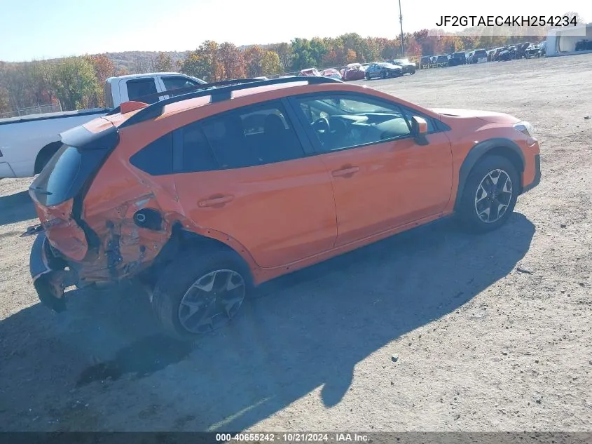 2019 Subaru Crosstrek 2.0I Premium VIN: JF2GTAEC4KH254234 Lot: 40655242