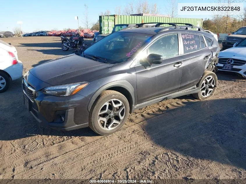 2019 Subaru Crosstrek Limited VIN: JF2GTAMC5K8322848 Lot: 40656914