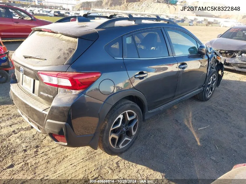 2019 Subaru Crosstrek Limited VIN: JF2GTAMC5K8322848 Lot: 40656914