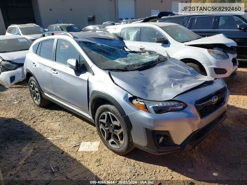 2019 Subaru Crosstrek 2.0I Limited VIN: JF2GTANC5K8292460 Lot: 40663644