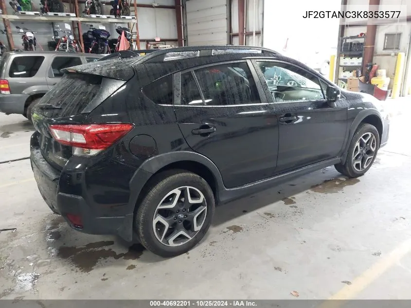 2019 Subaru Crosstrek 2.0I Limited VIN: JF2GTANC3K8353577 Lot: 40692201