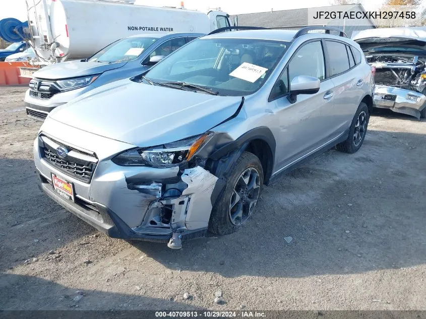 2019 Subaru Crosstrek 2.0I Premium VIN: JF2GTAECXKH297458 Lot: 40709513