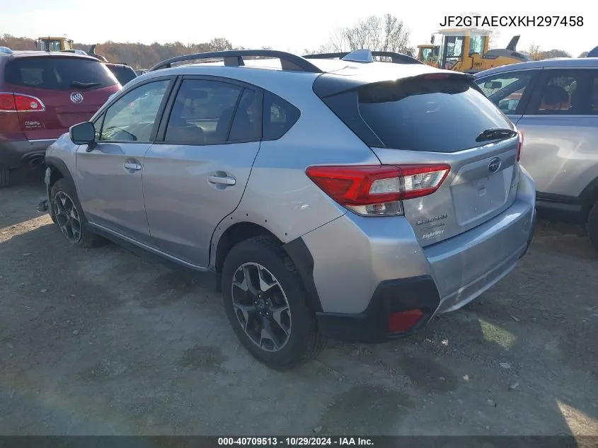 2019 Subaru Crosstrek 2.0I Premium VIN: JF2GTAECXKH297458 Lot: 40709513