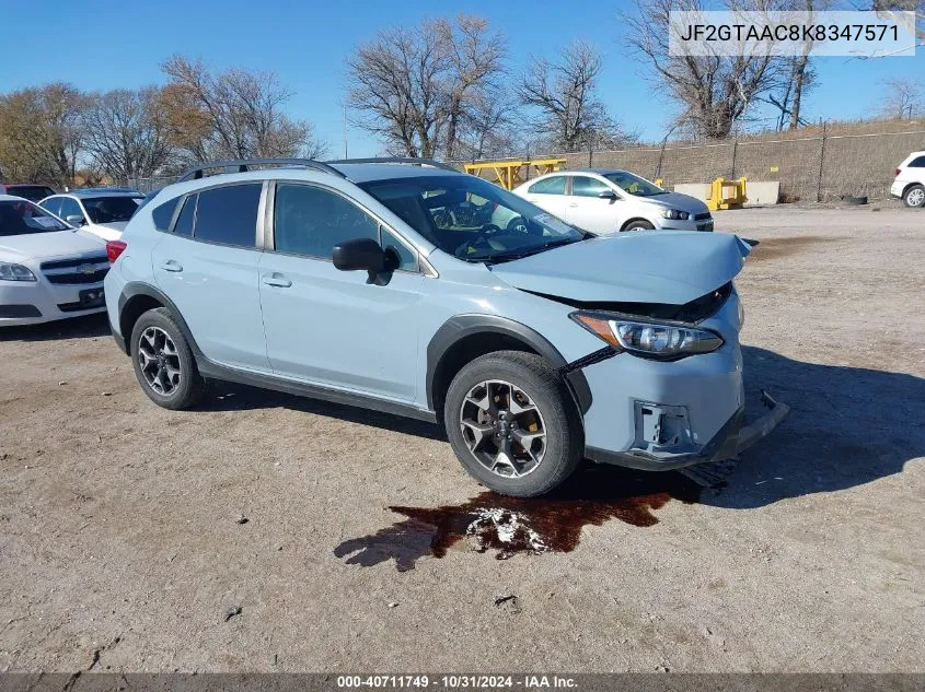 2019 Subaru Crosstrek 2.0I VIN: JF2GTAAC8K8347571 Lot: 40711749