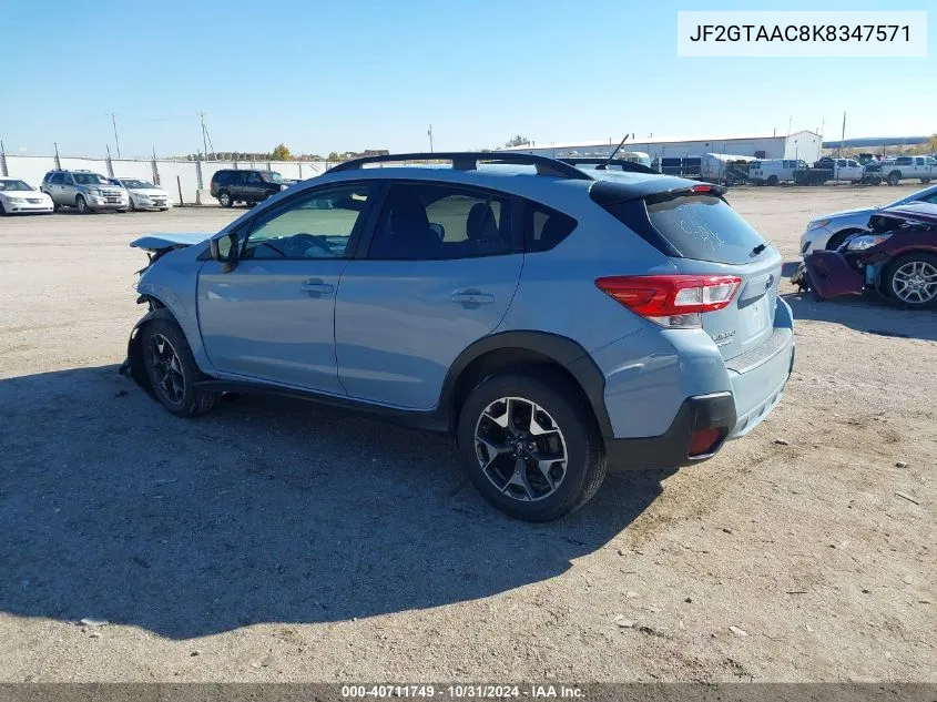 2019 Subaru Crosstrek 2.0I VIN: JF2GTAAC8K8347571 Lot: 40711749