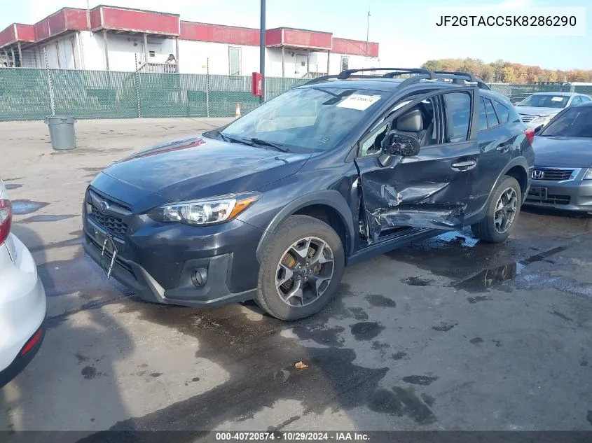 2019 Subaru Crosstrek 2.0I Premium VIN: JF2GTACC5K8286290 Lot: 40720874