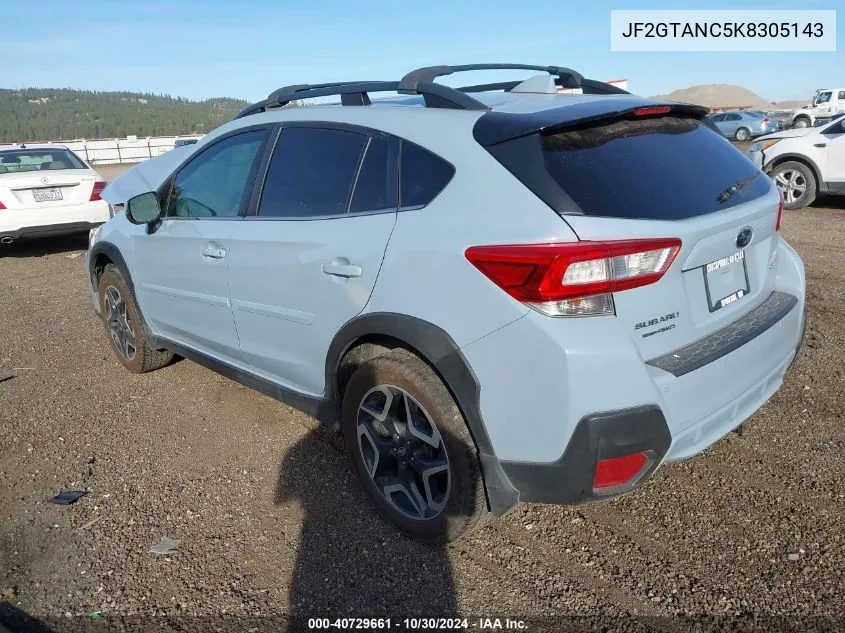 2019 Subaru Crosstrek 2.0I Limited VIN: JF2GTANC5K8305143 Lot: 40729661