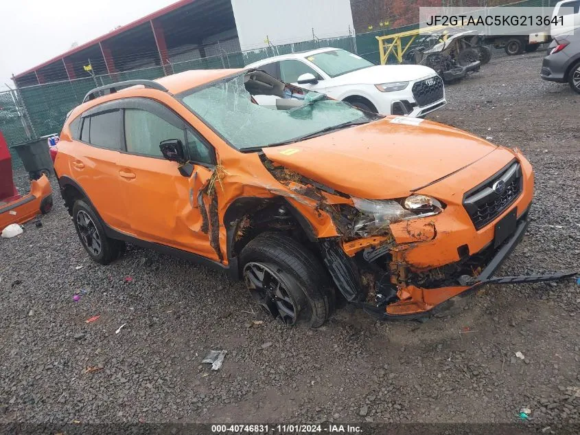 2019 Subaru Crosstrek 2.0I VIN: JF2GTAAC5KG213641 Lot: 40746831