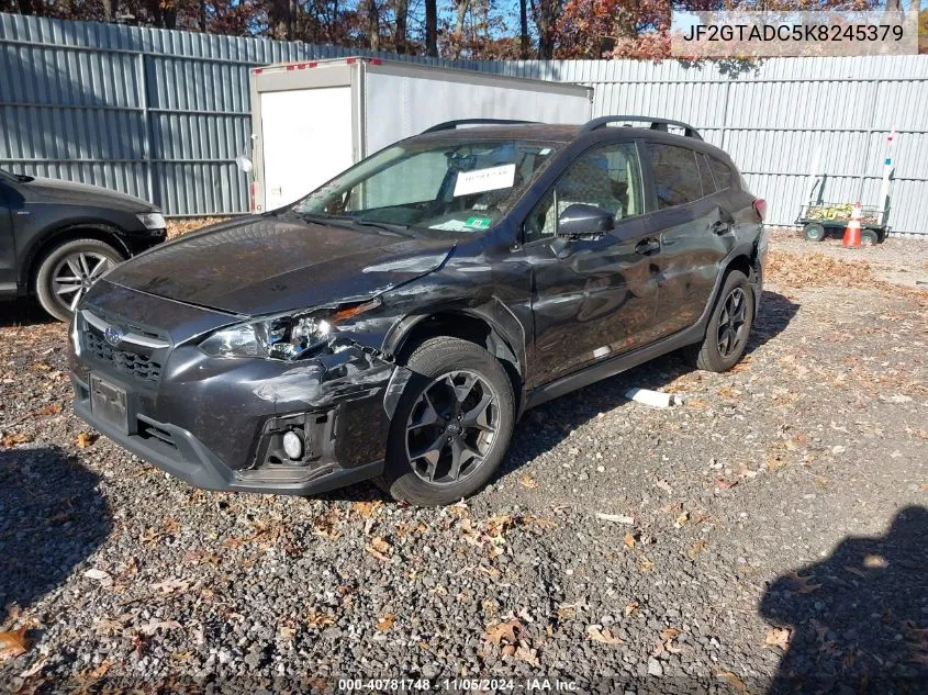 2019 Subaru Crosstrek 2.0I Premium VIN: JF2GTADC5K8245379 Lot: 40781748