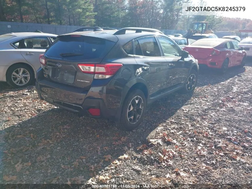 2019 Subaru Crosstrek 2.0I Premium VIN: JF2GTADC5K8245379 Lot: 40781748