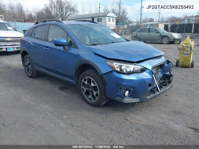 2019 Subaru Crosstrek 2.0I Premium VIN: JF2GTACC5K8255492 Lot: 40793533