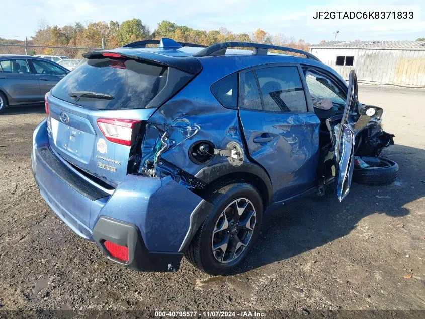 2019 Subaru Crosstrek 2.0I Premium VIN: JF2GTADC6K8371833 Lot: 40795577