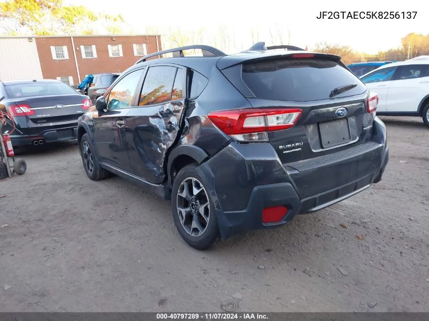 2019 Subaru Crosstrek 2.0I Premium VIN: JF2GTAEC5K8256137 Lot: 40797289