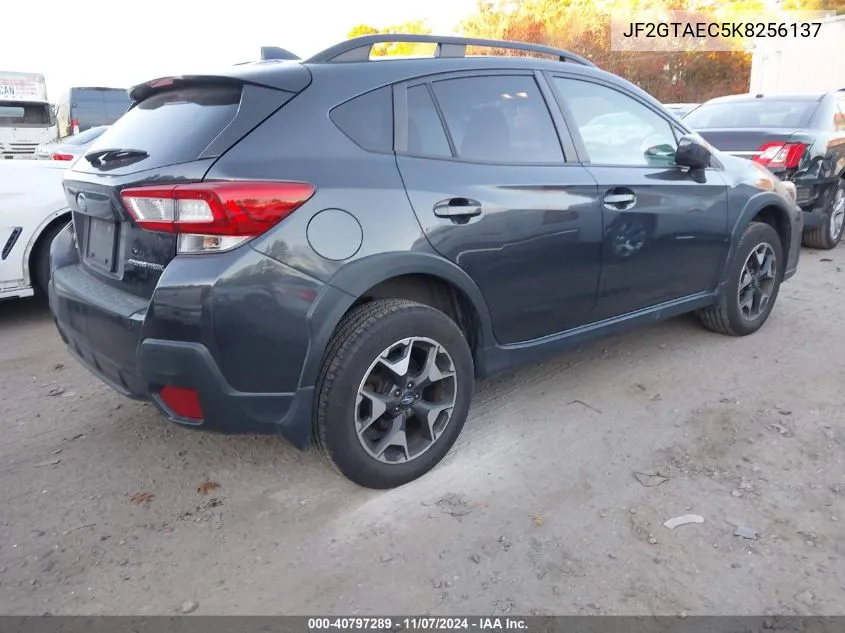 2019 Subaru Crosstrek 2.0I Premium VIN: JF2GTAEC5K8256137 Lot: 40797289