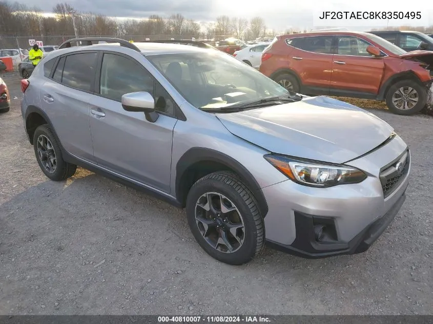 2019 Subaru Crosstrek 2.0I Premium VIN: JF2GTAEC8K8350495 Lot: 40810007