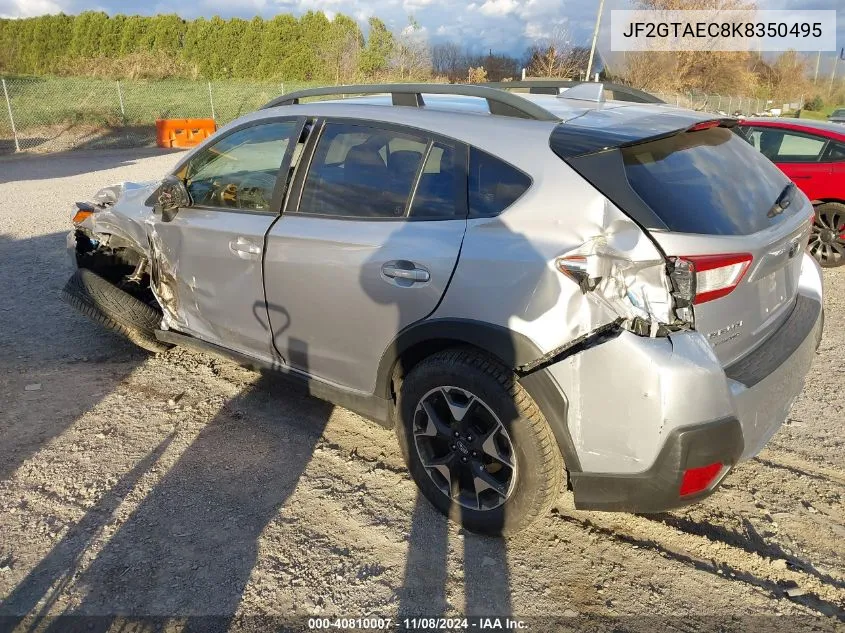 2019 Subaru Crosstrek 2.0I Premium VIN: JF2GTAEC8K8350495 Lot: 40810007