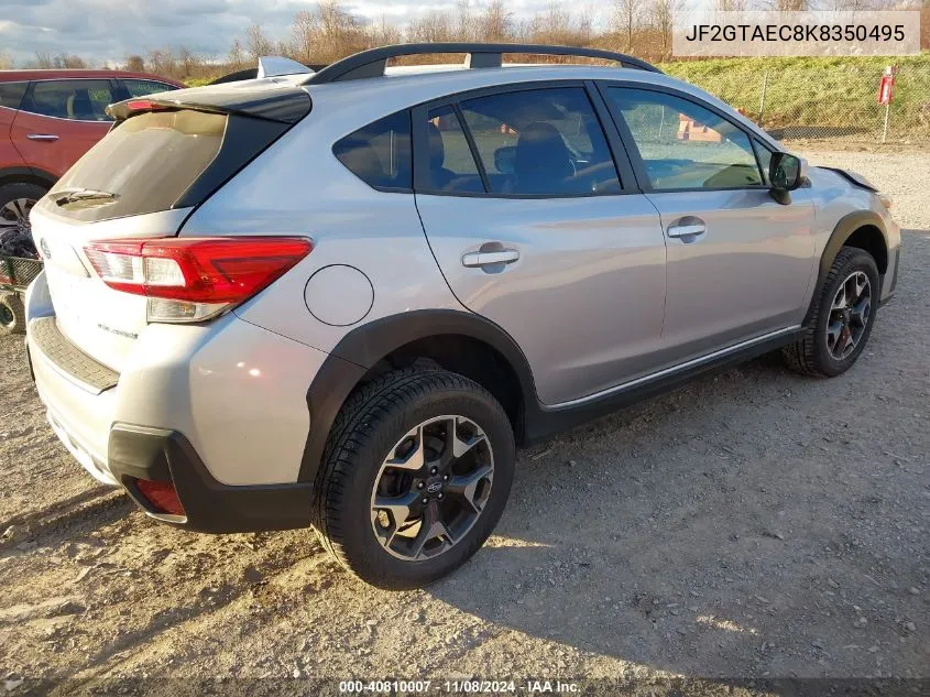 2019 Subaru Crosstrek 2.0I Premium VIN: JF2GTAEC8K8350495 Lot: 40810007