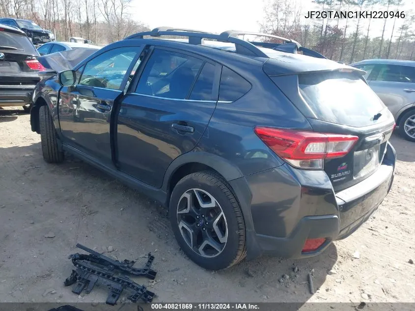 JF2GTANC1KH220946 2019 Subaru Crosstrek 2.0I Limited