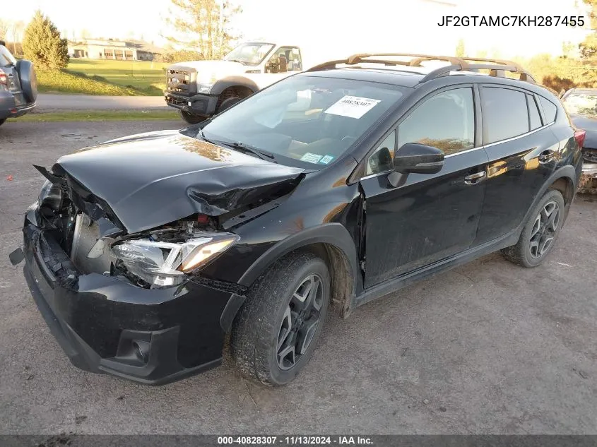 JF2GTAMC7KH287455 2019 Subaru Crosstrek 2.0I Limited