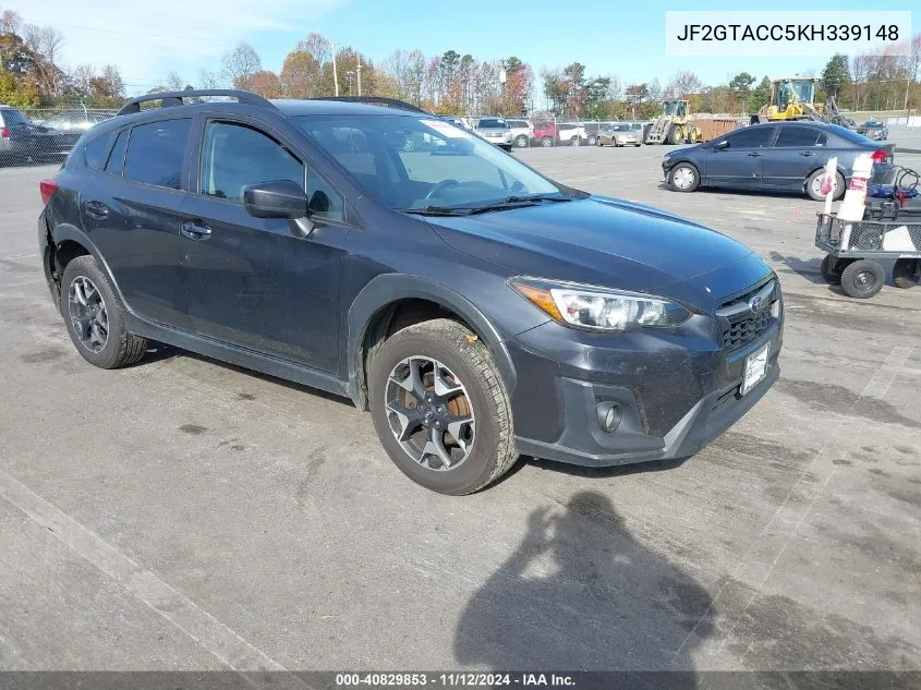 2019 Subaru Crosstrek 2.0I Premium VIN: JF2GTACC5KH339148 Lot: 40829853