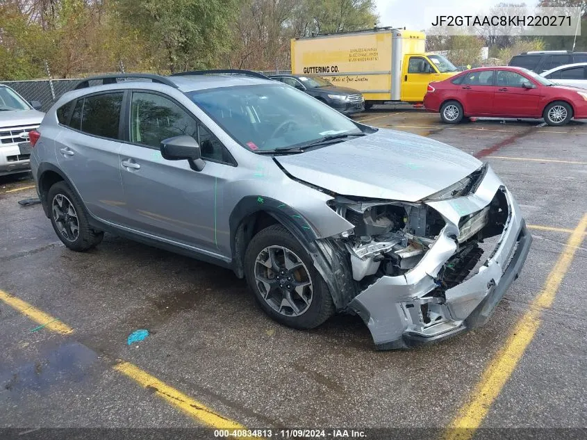 2019 Subaru Crosstrek 2.0I VIN: JF2GTAAC8KH220271 Lot: 40834813