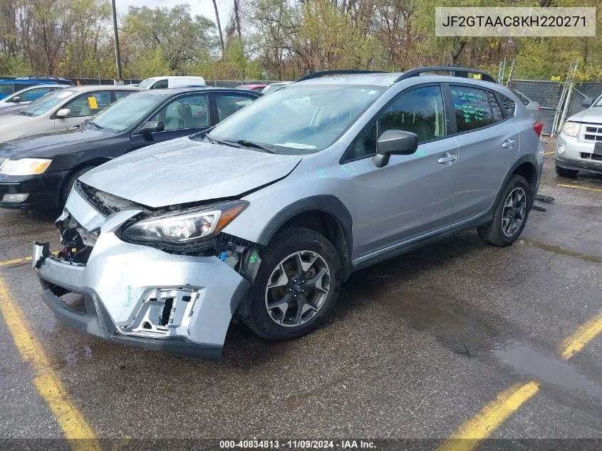 2019 Subaru Crosstrek 2.0I VIN: JF2GTAAC8KH220271 Lot: 40834813