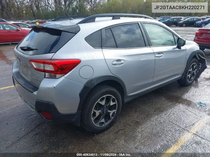 2019 Subaru Crosstrek 2.0I VIN: JF2GTAAC8KH220271 Lot: 40834813