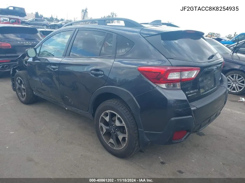 2019 Subaru Crosstrek 2.0I Premium VIN: JF2GTACC8K8254935 Lot: 40861202