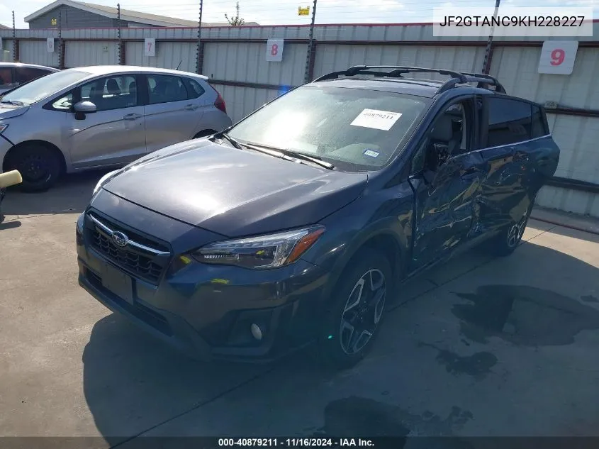 2019 Subaru Crosstrek 2.0I Limited VIN: JF2GTANC9KH228227 Lot: 40879211