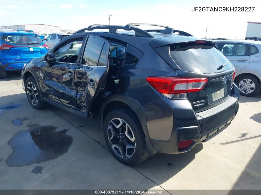 2019 Subaru Crosstrek 2.0I Limited VIN: JF2GTANC9KH228227 Lot: 40879211