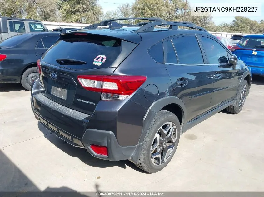 2019 Subaru Crosstrek 2.0I Limited VIN: JF2GTANC9KH228227 Lot: 40879211