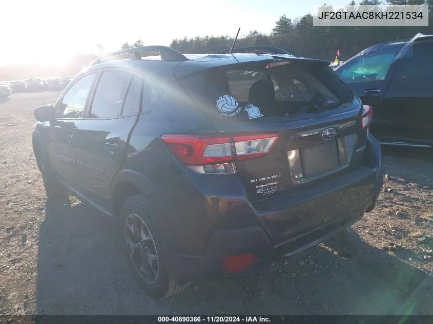 2019 Subaru Crosstrek 2.0I VIN: JF2GTAAC8KH221534 Lot: 40890366