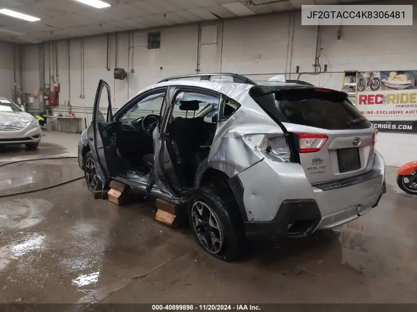 2019 Subaru Crosstrek 2.0I Premium VIN: JF2GTACC4K8306481 Lot: 40899898