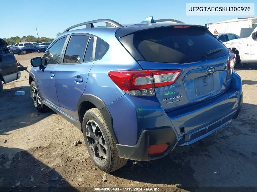 2019 Subaru Crosstrek 2.0I Premium VIN: JF2GTAEC5KH300976 Lot: 40905493