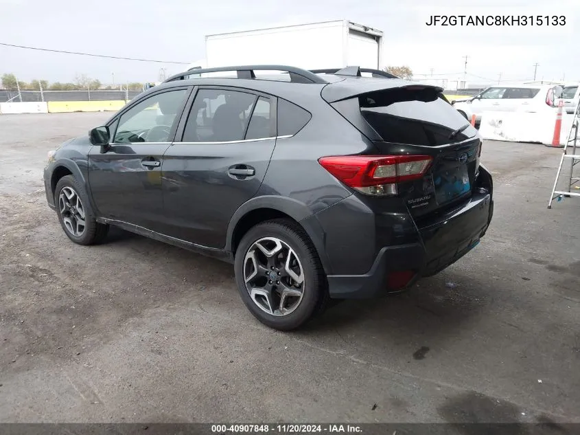 2019 Subaru Crosstrek 2.0I Limited VIN: JF2GTANC8KH315133 Lot: 40907848