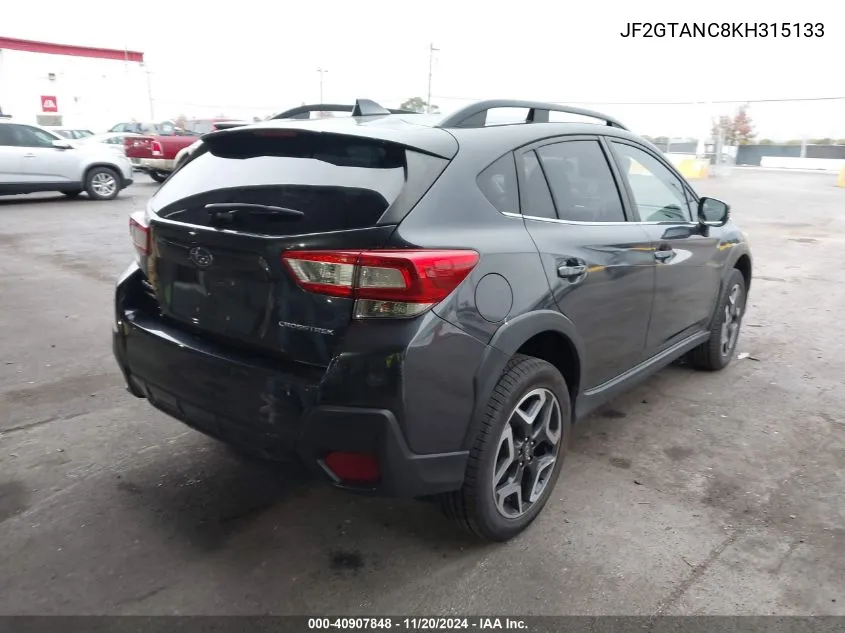 2019 Subaru Crosstrek 2.0I Limited VIN: JF2GTANC8KH315133 Lot: 40907848