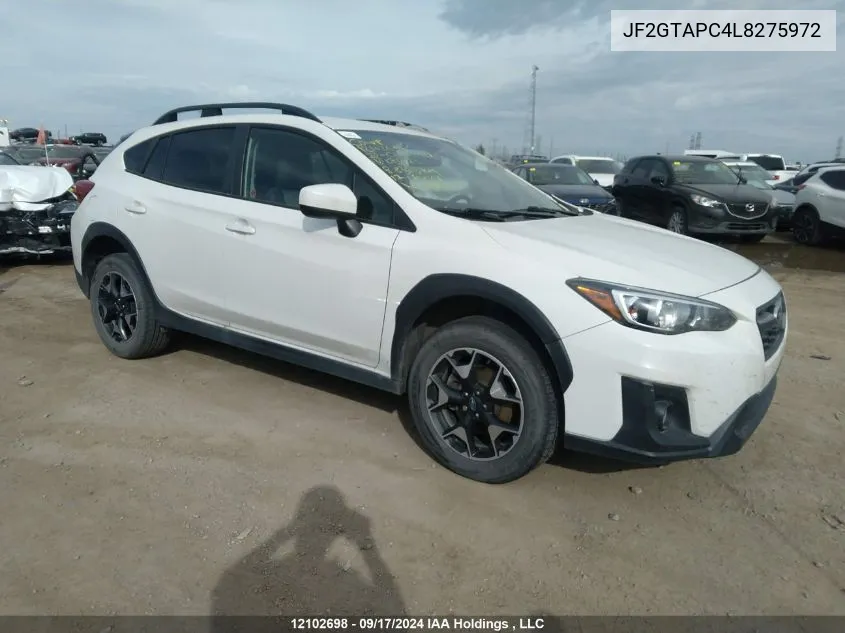 2020 Subaru Crosstrek VIN: JF2GTAPC4L8275972 Lot: 12102698